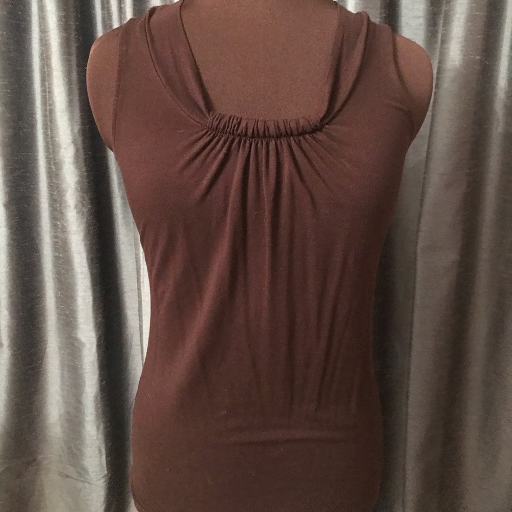 Black sleeveless top